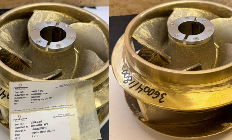 IRON pump impeller